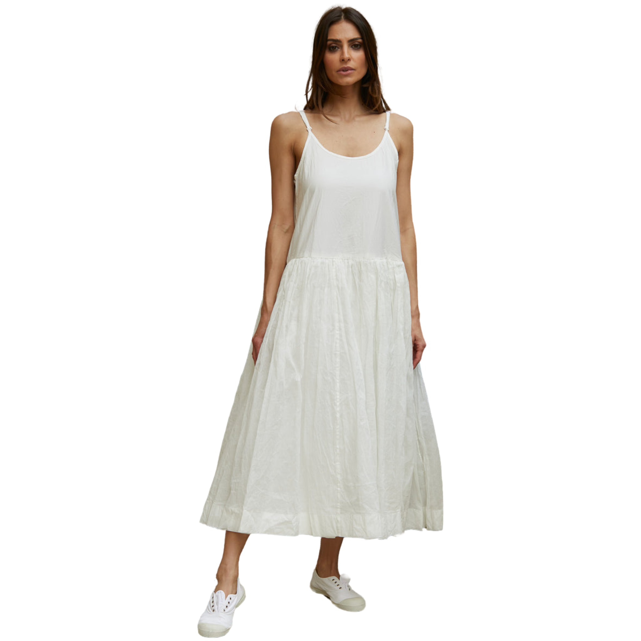Meg by Design Cotton Organdy Long Tutu Slip Dress