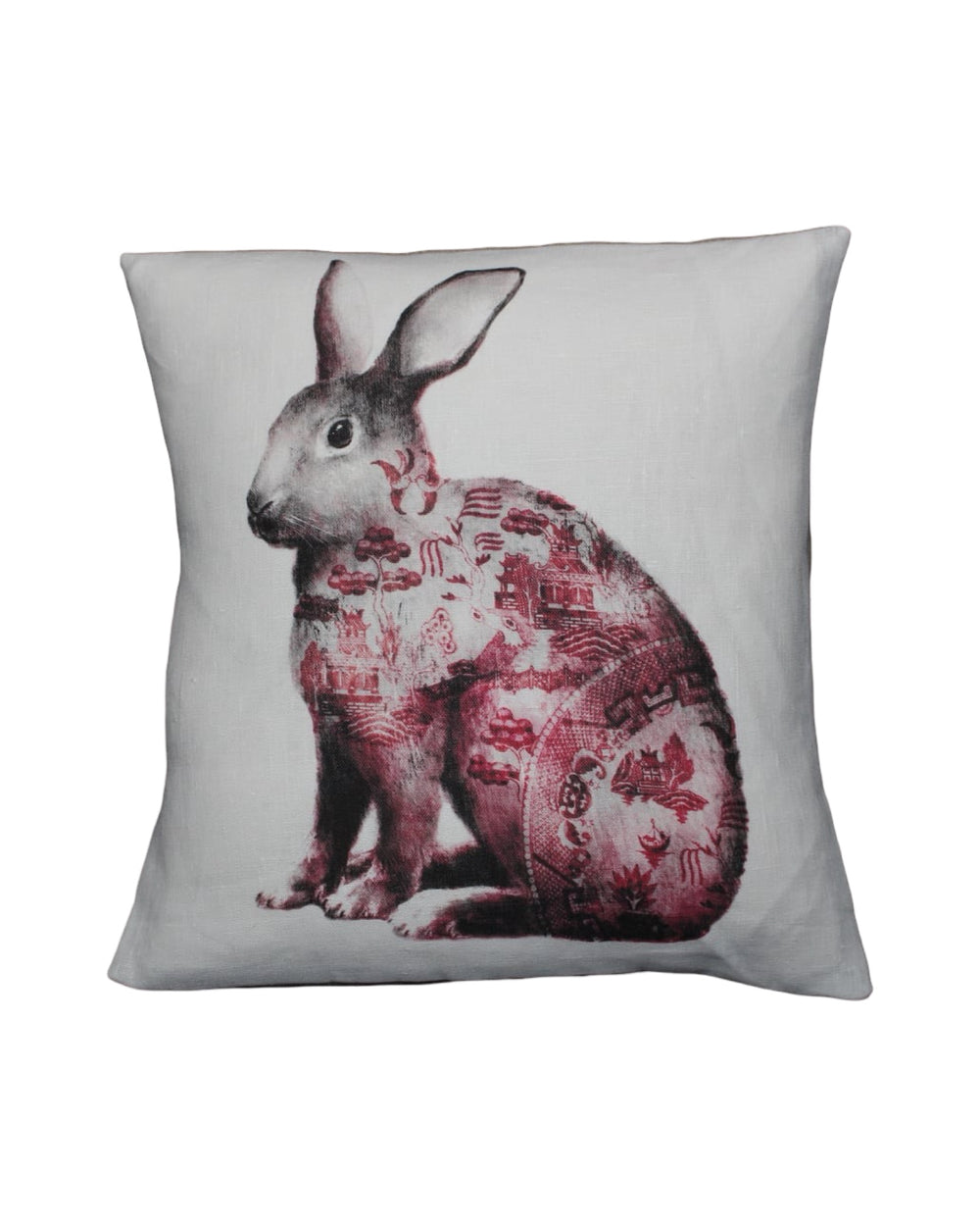 Anita Mertzlin Willow Rabbit Linen Cushion
