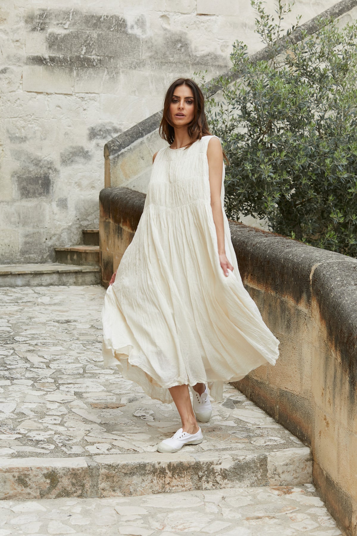 Meg by Design Athena Long Cotton Gauze Dress
