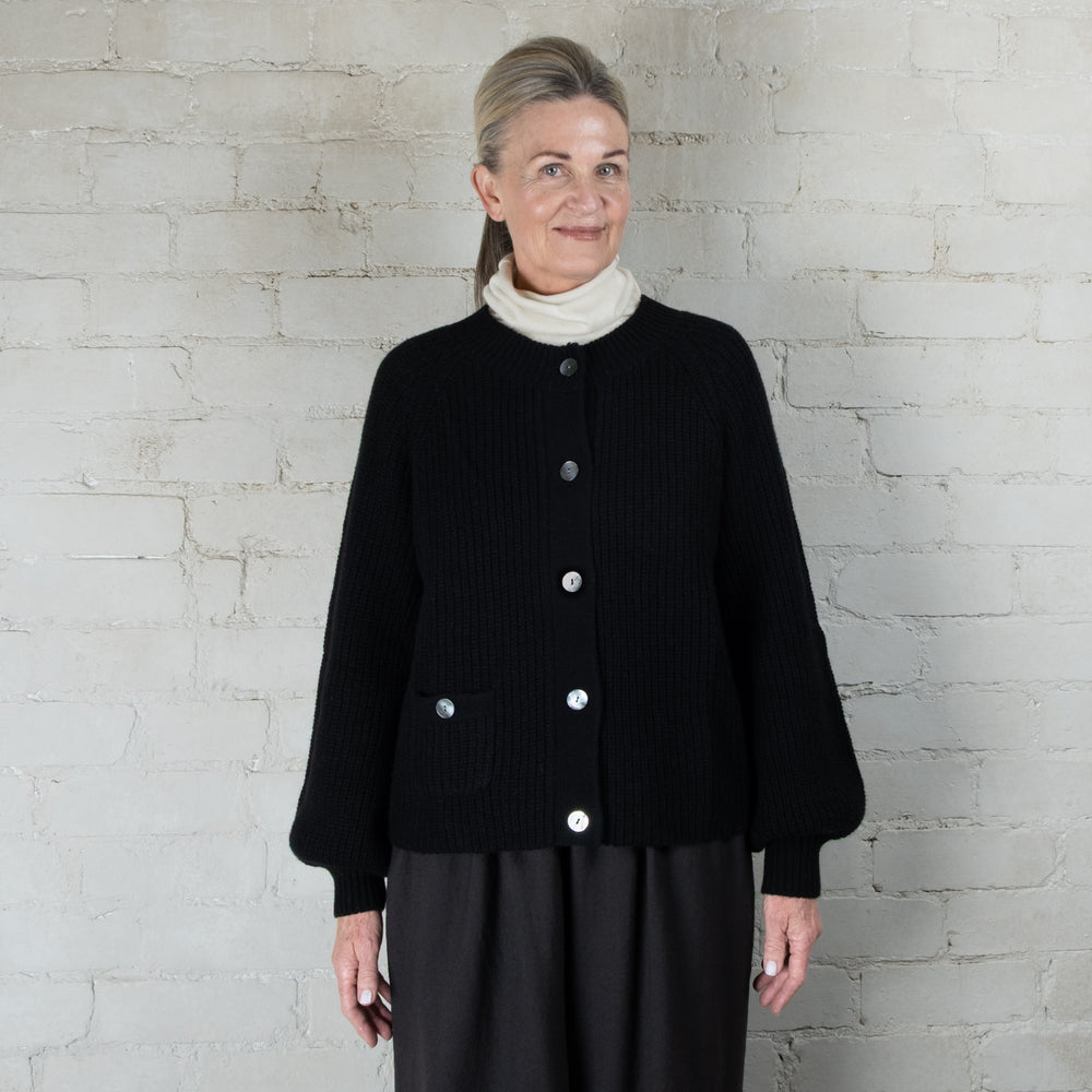 Cashmerism Highland Cloud Balloon Sleeve Knit Cardigan
