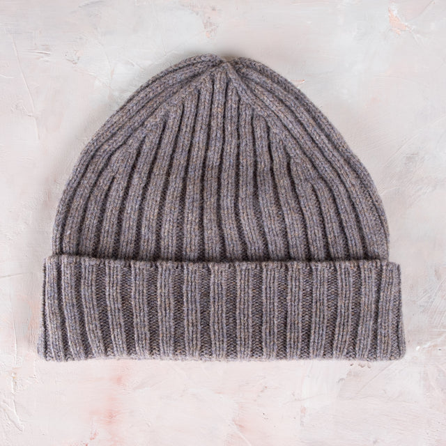 Fisherman Out of Ireland Rib Turn Up Knit Beanie