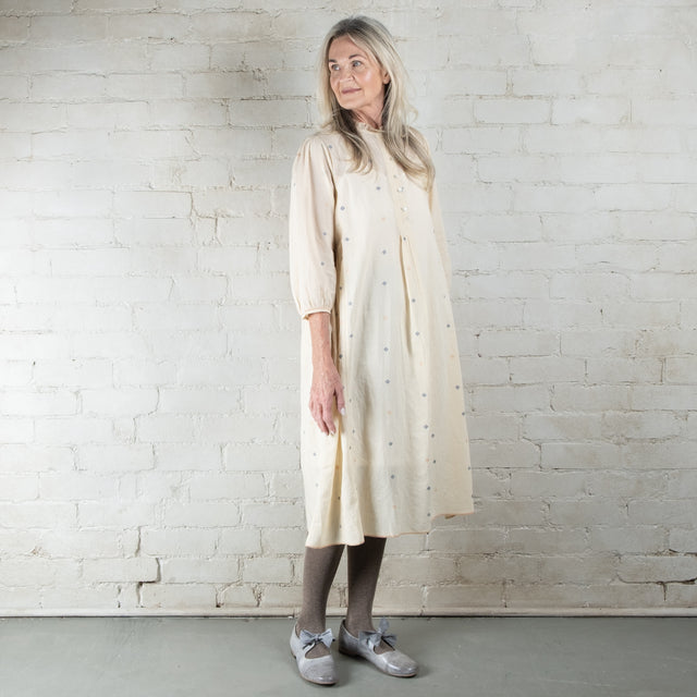 Rubia & Neel Gaia Tea Jamdani Cotton Dress