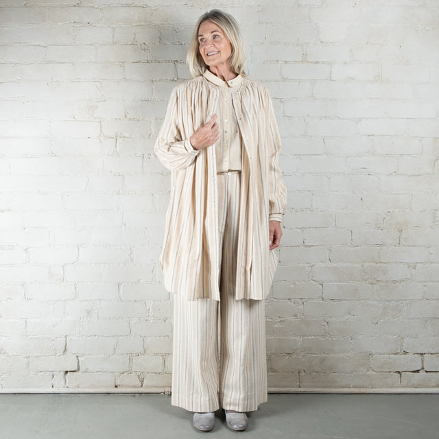 Rubia & Neel Fonda Long Desert Stripe Cotton Pants