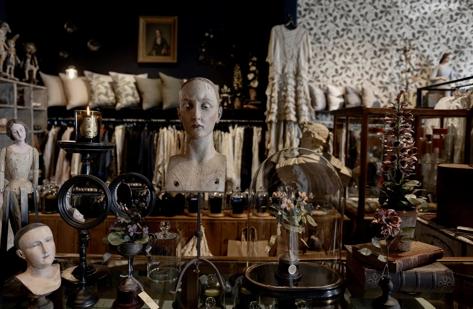 Manteau Noir store interior in Daylesford