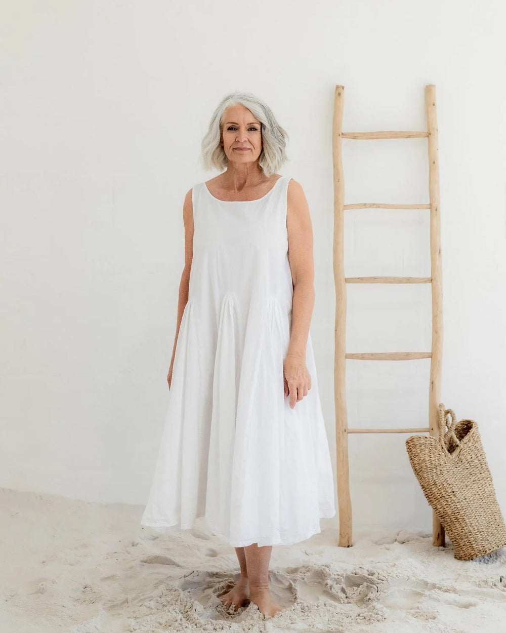 Meg By Design Portland Cotton Poplin Sleeveless Dress