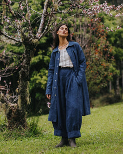Montaigne Desi Linen Indigo Pants