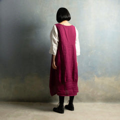 Montaigne Anaïs Linen Pinafore Smock Dress