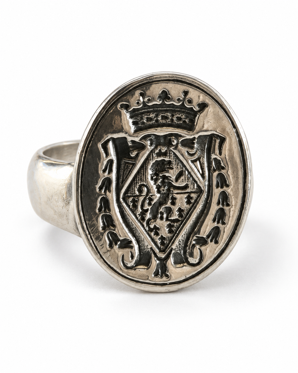 Heraldic Sterling Silver Ring