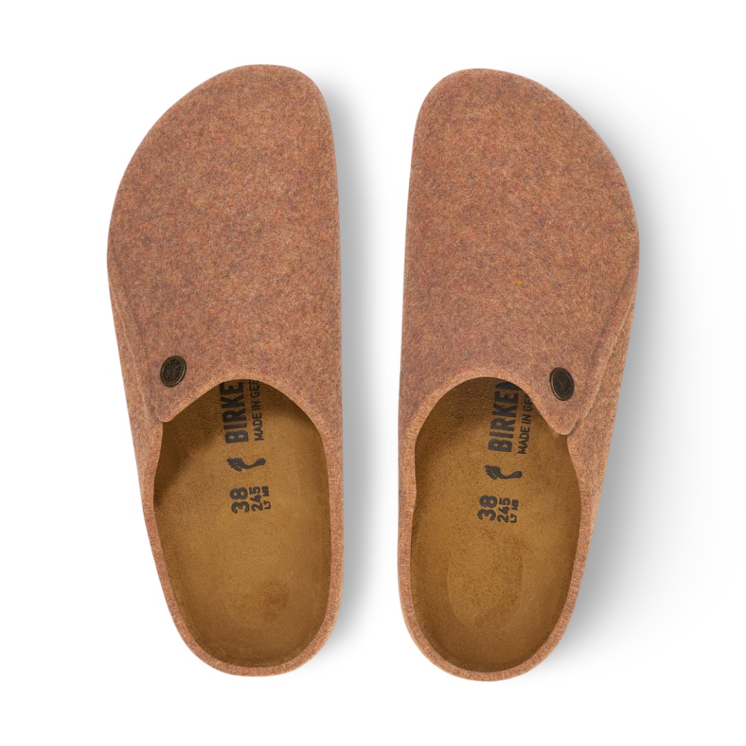 Birkenstock Zermatt Toffee Melange Wool Felt Slipper