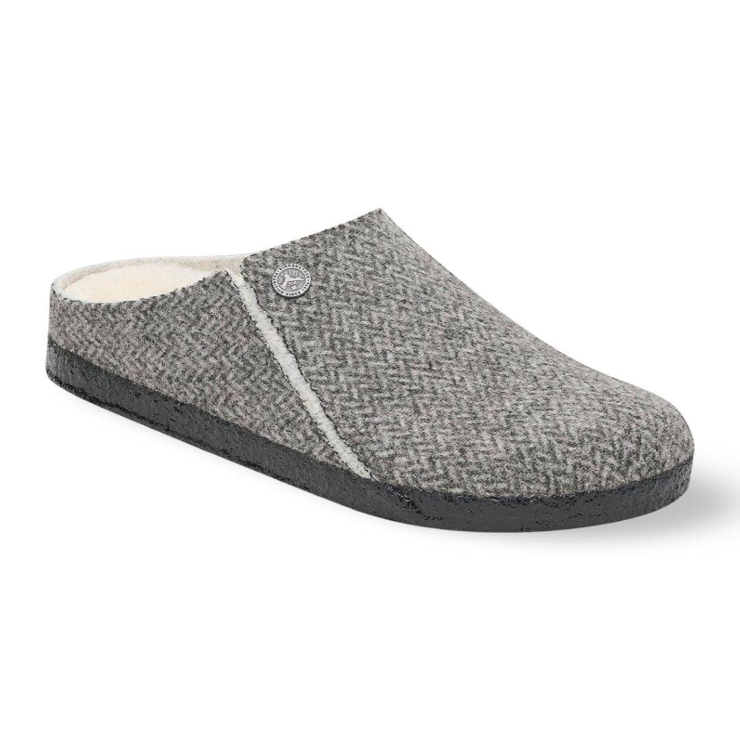 Birkenstock Zermatt Shearling Herringbone Wool Felt Slipper