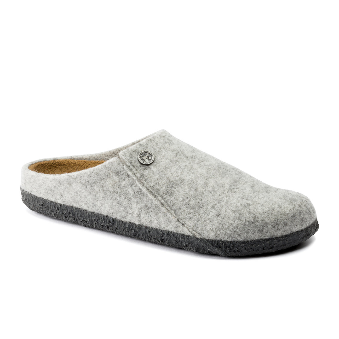 Birkenstock Zermatt Light Grey Wool Felt Slipper