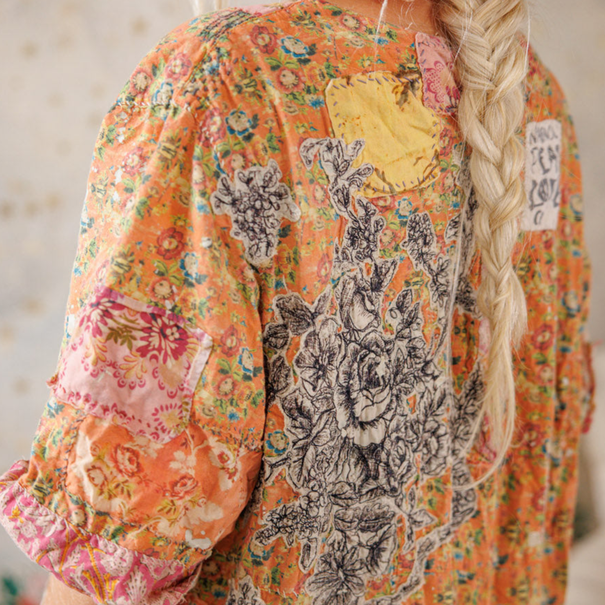 Magnolia Pearl Floral Appliqué Taigi Dress