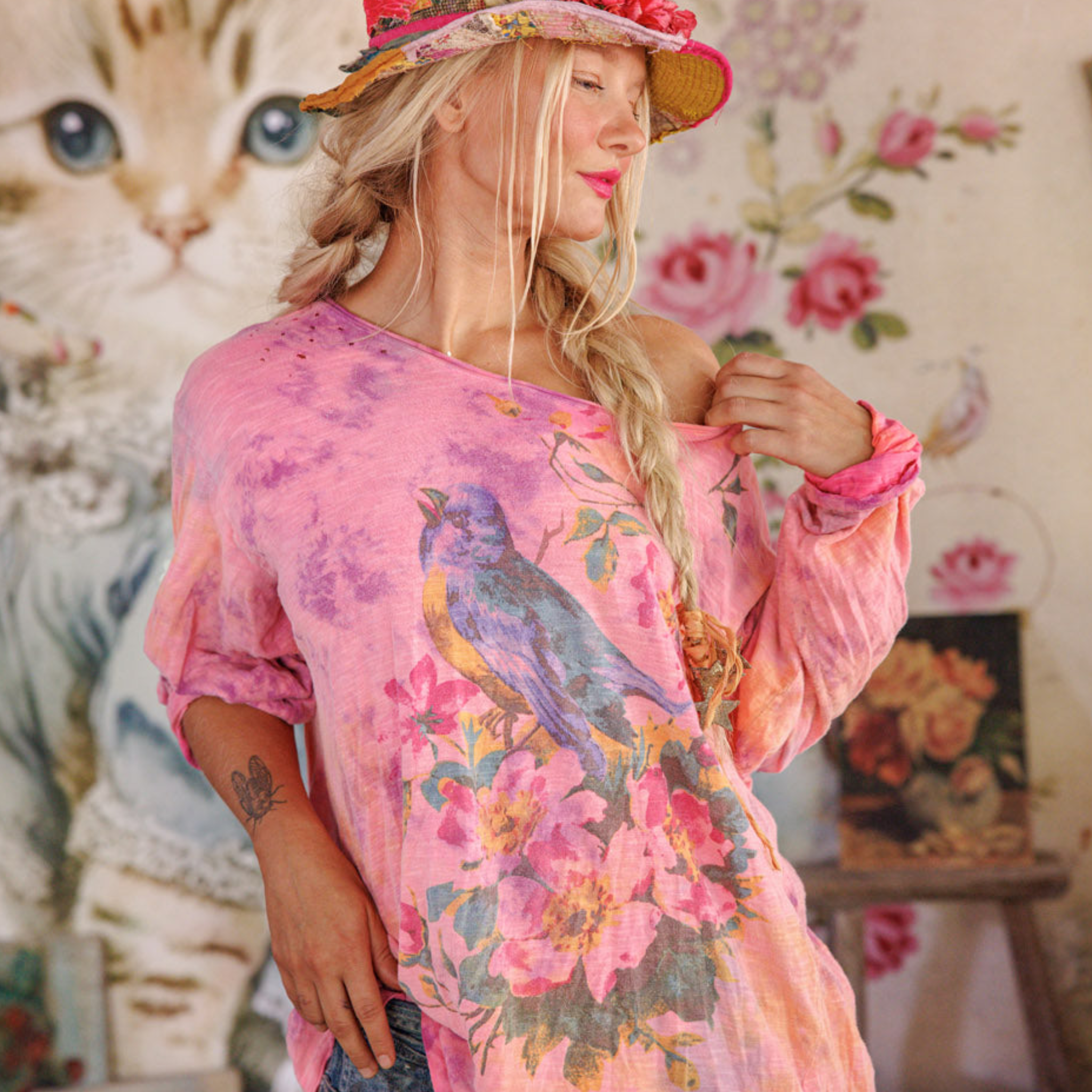 Magnolia Pearl Floral Robin Viggo Tee