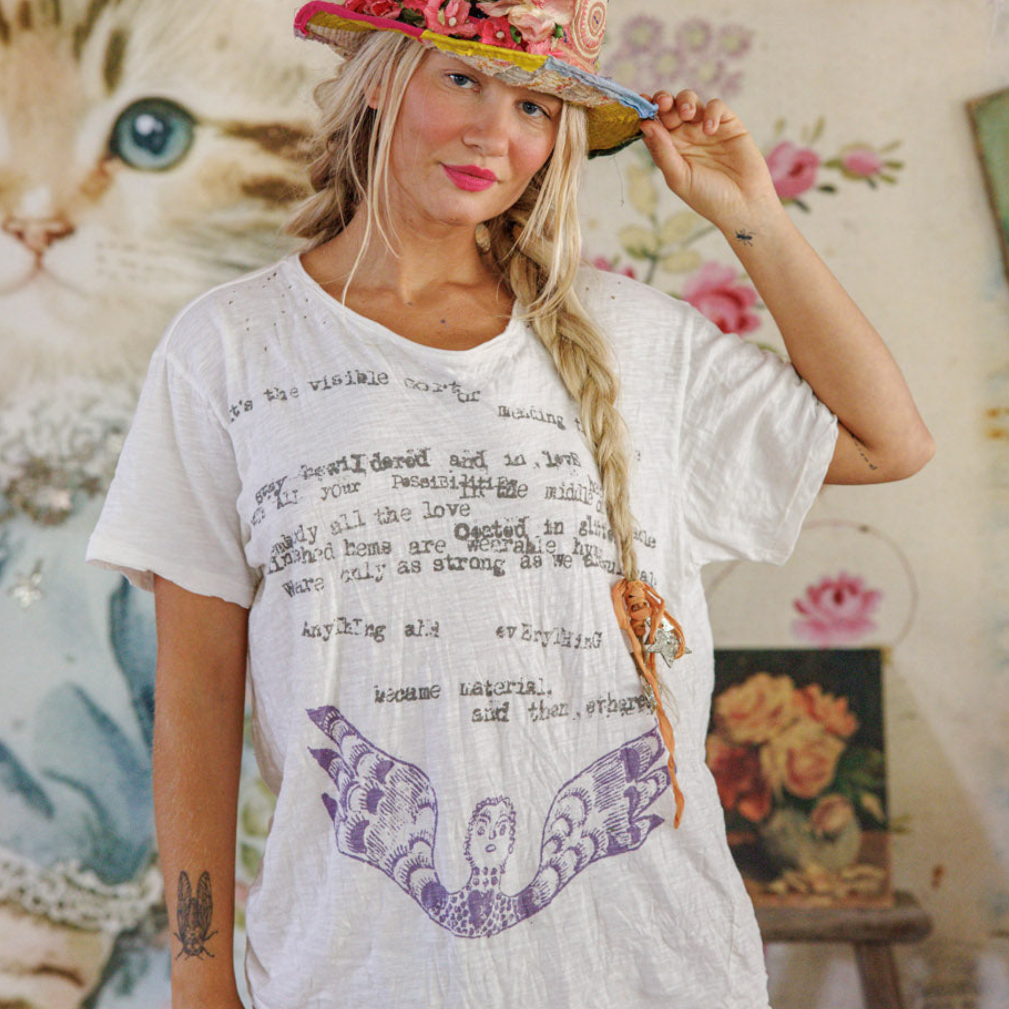 Magnolia Pearl Stay Bewildered Tee