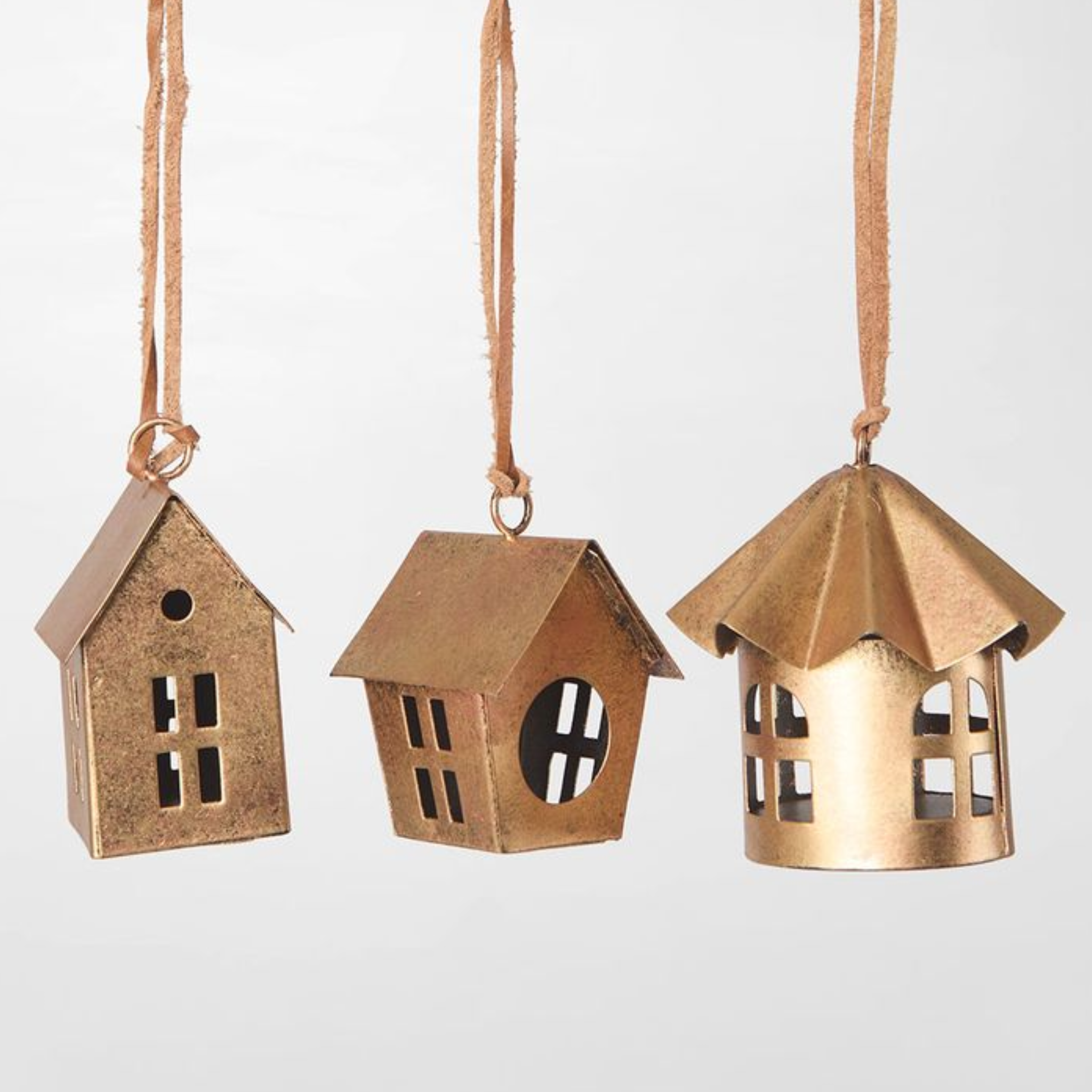 Brass Bird House Decorations -