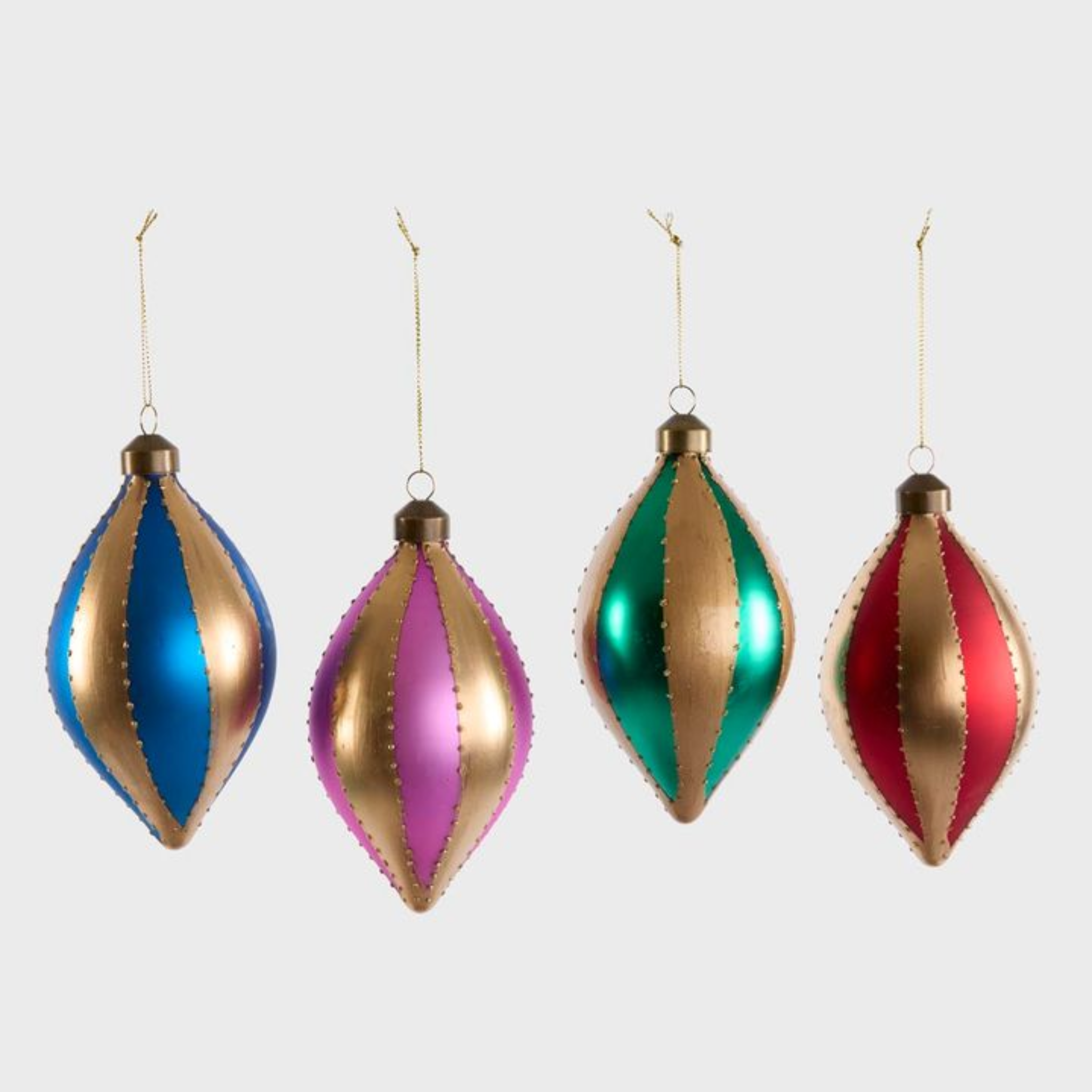 Carnival Tear Drop Multicolour Bauble
