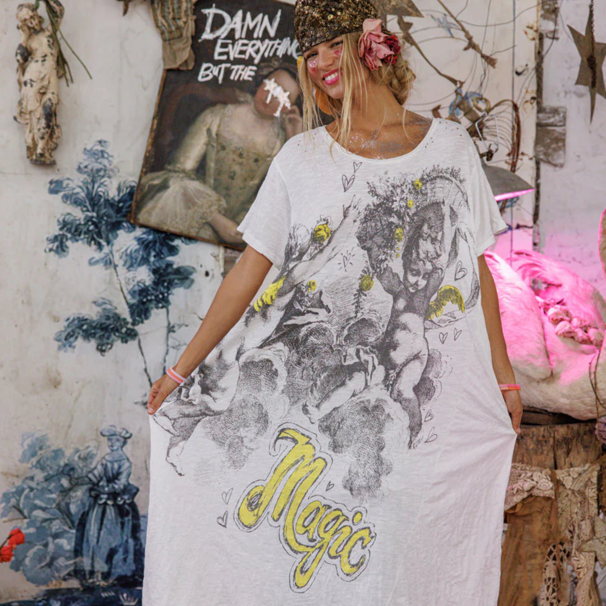 Magnolia Pearl Your Magic Is Sacred Tee Dress