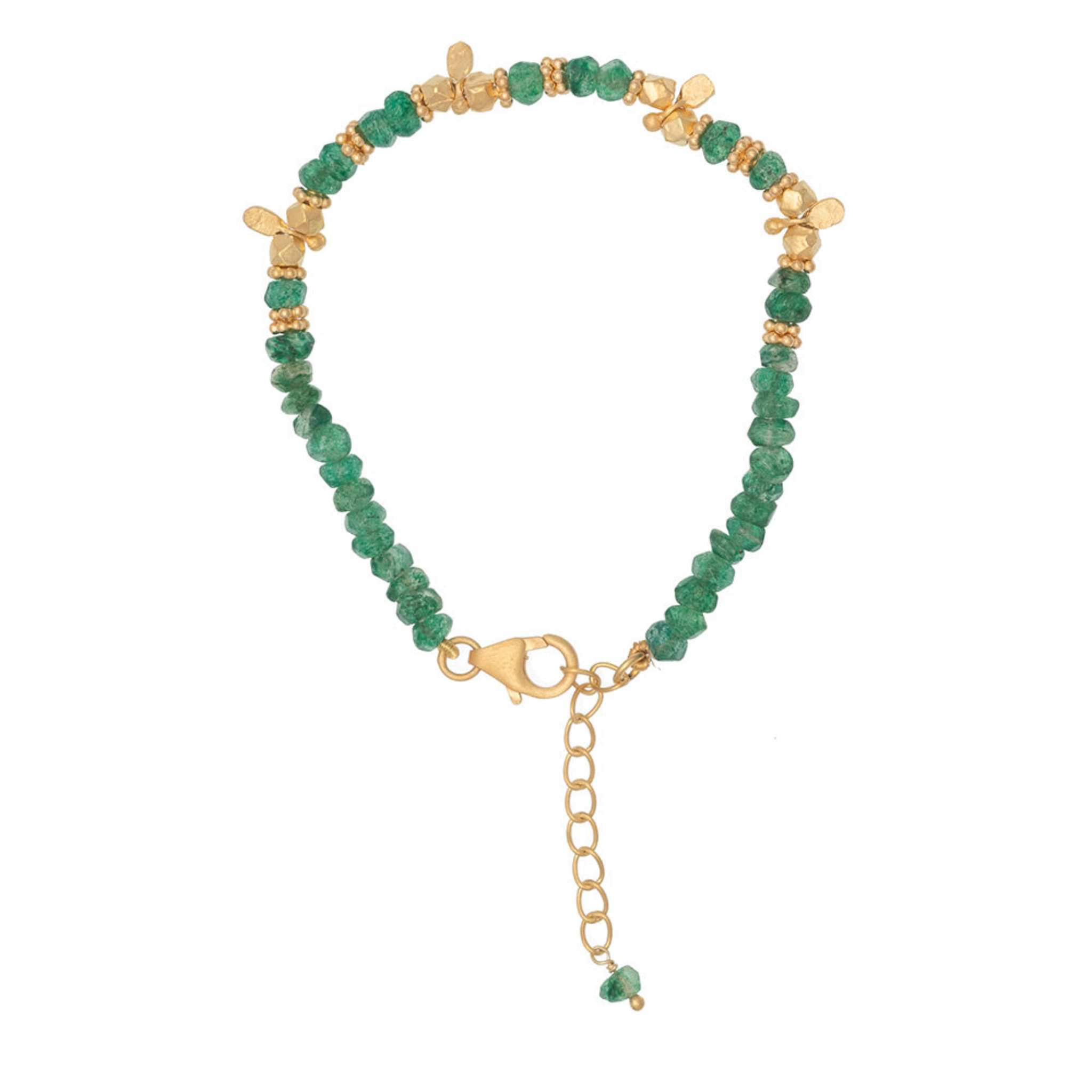 Rubyteva Green Aventurine Saffron Braclet