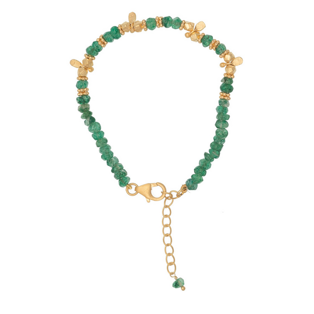 Rubyteva Green Aventurine Saffron Braclet