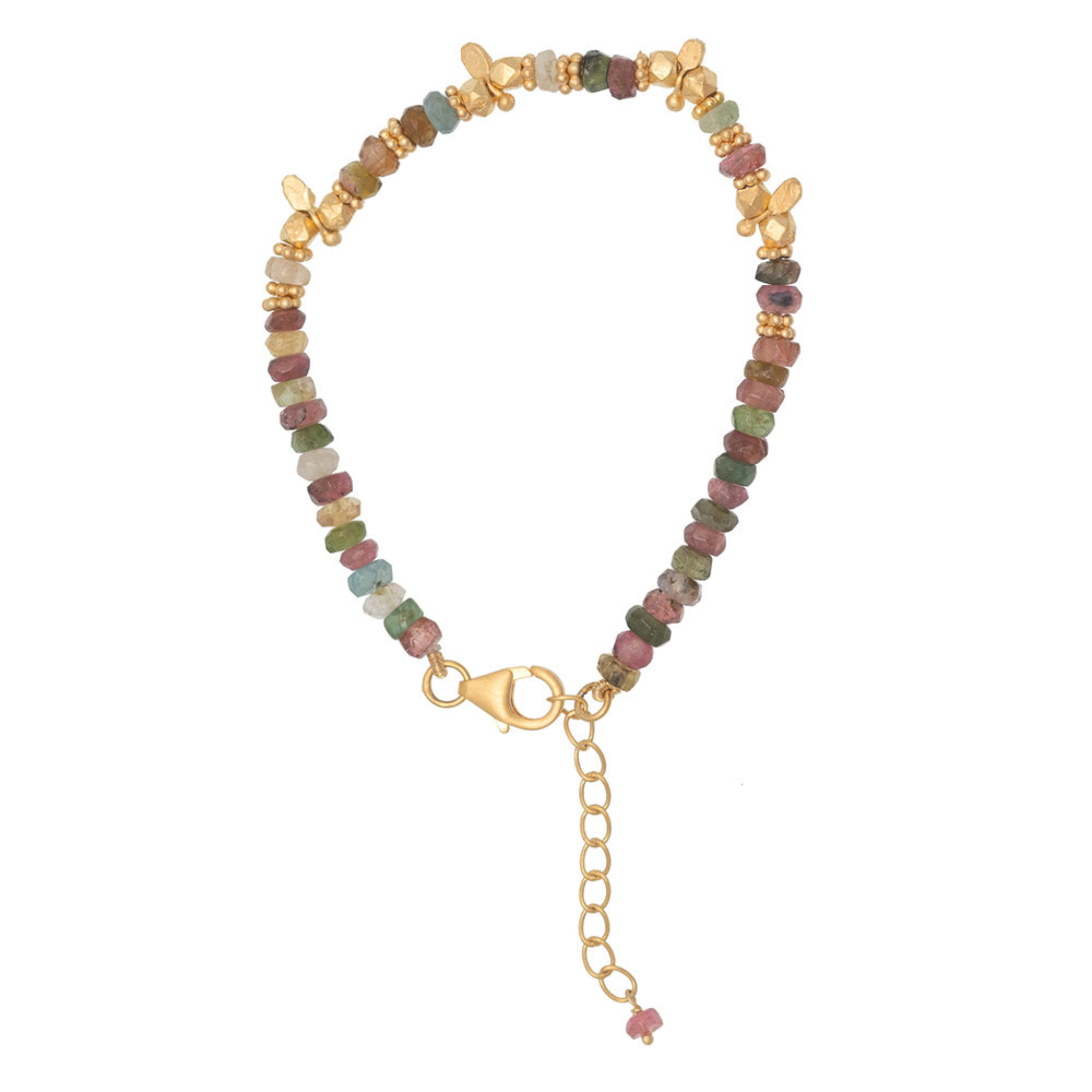 Rubyteva Multi Tourmaline Saffron Braclet