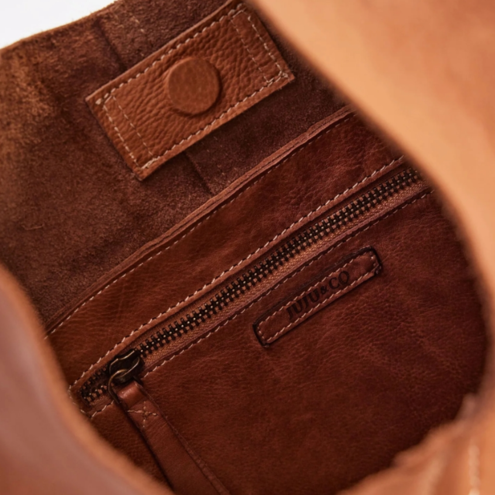 Juju & Co Unlined Slouchy Leather Bag