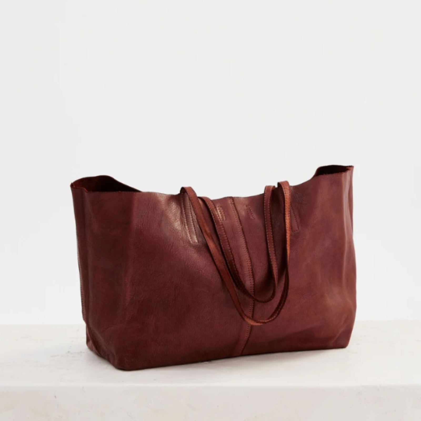 Juju & Co Unlined Tote Leather Bag