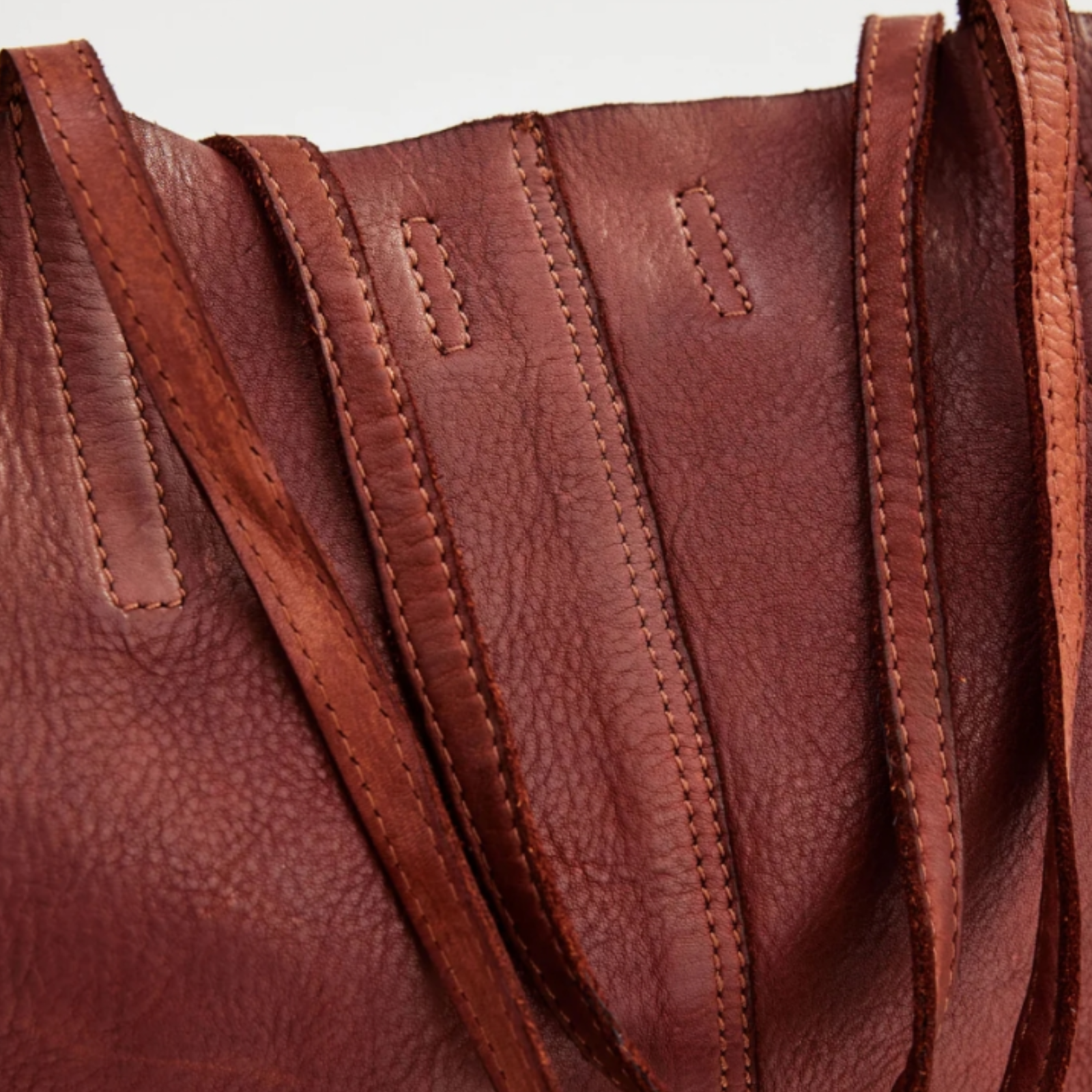 Juju & Co Unlined Tote Leather Bag