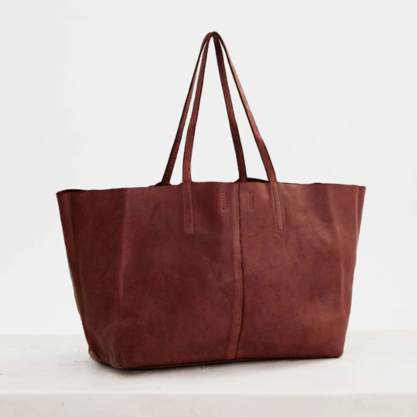 Juju & Co Unlined Tote Leather Bag