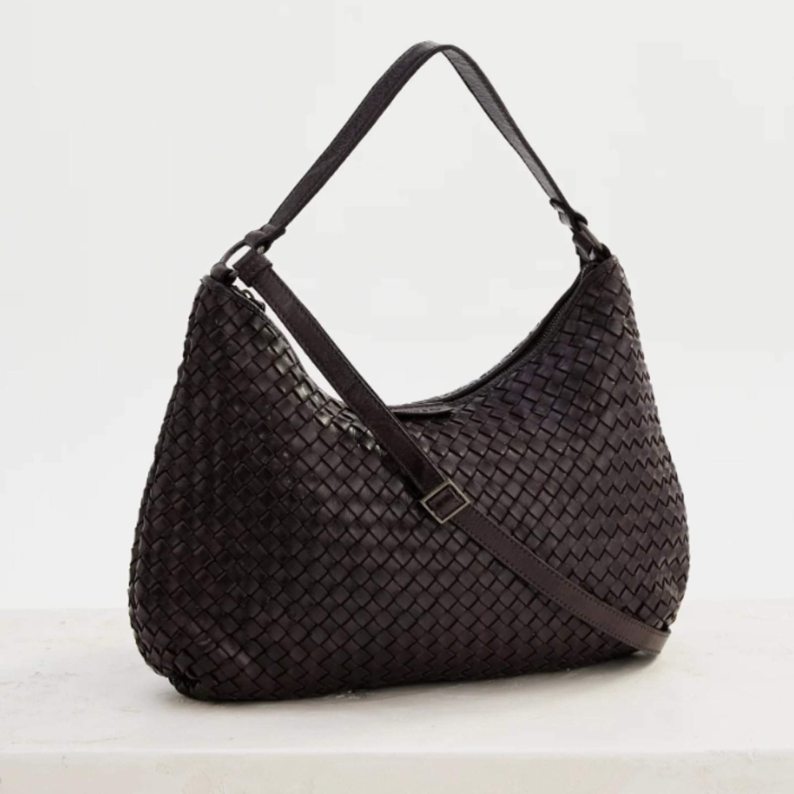 Juju & Co Basque Slouchy Leather Bag