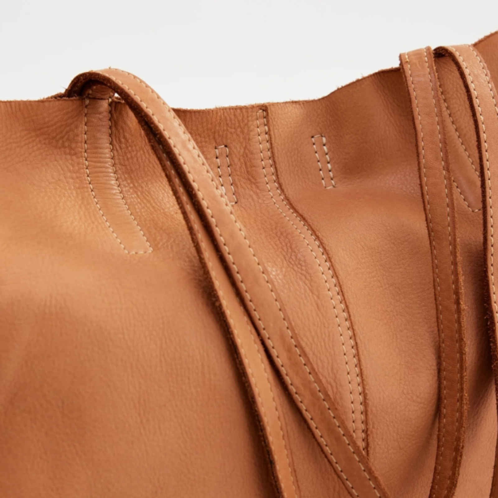 Juju & Co Unlined Tote Leather Bag