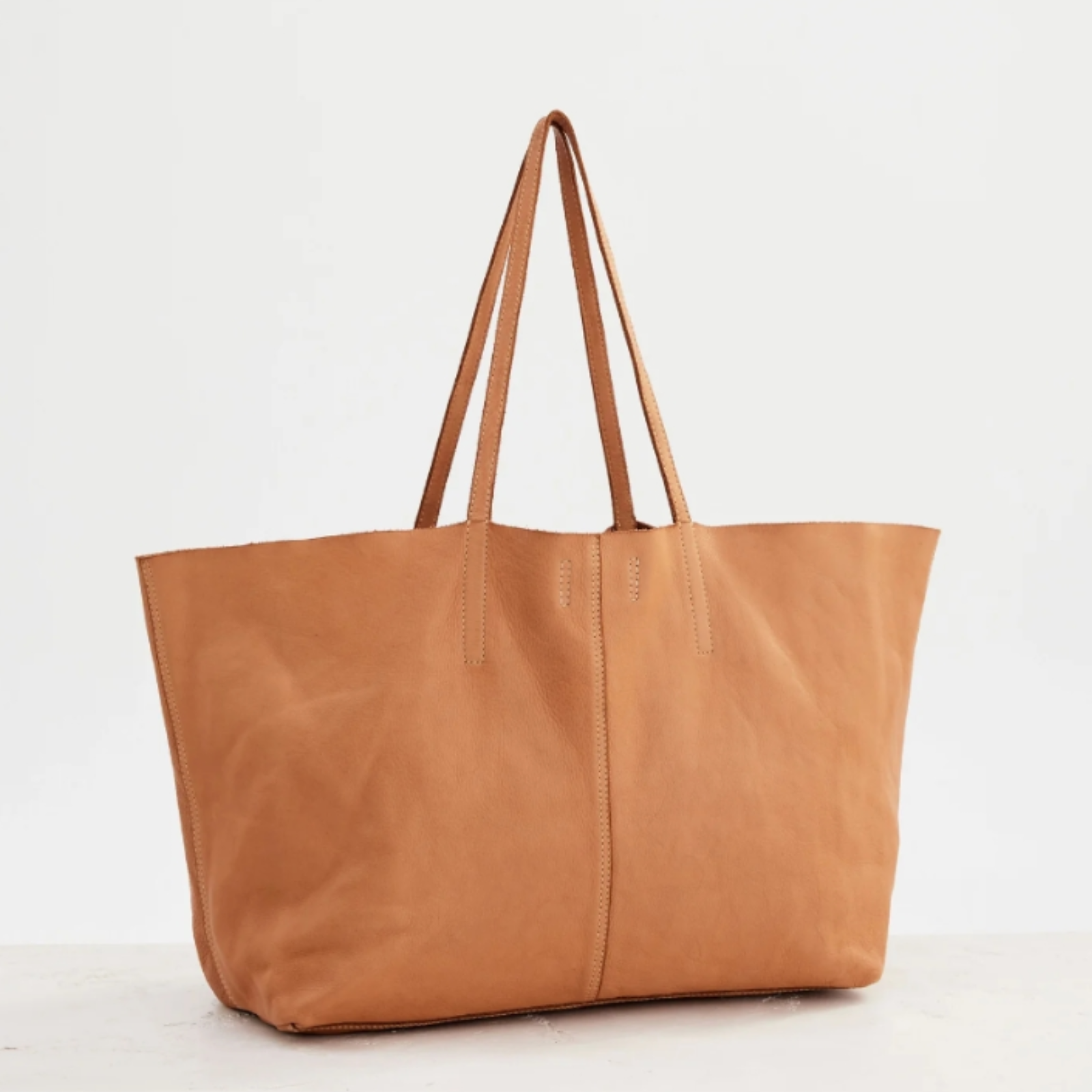 Juju & Co Unlined Tote Leather Bag