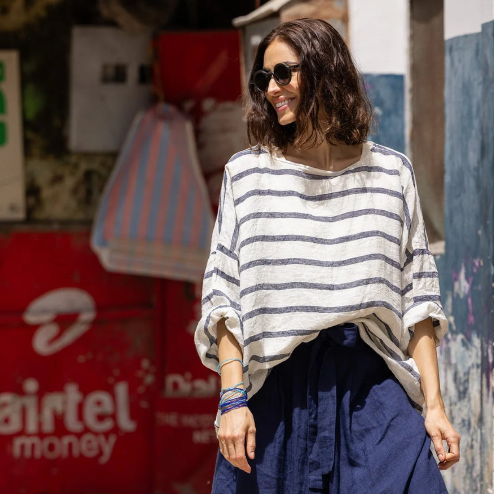 Meg by Design Saba Linen Top