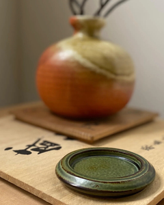 Hibi Seto Porcelain Round Incense Dish