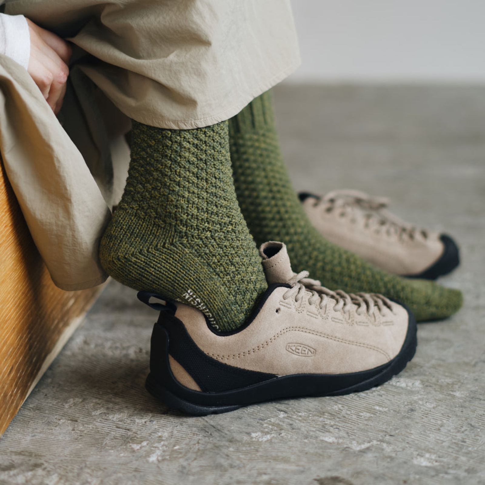Nishiguchi Kutsushita Boston Wool Cotton Boot Socks