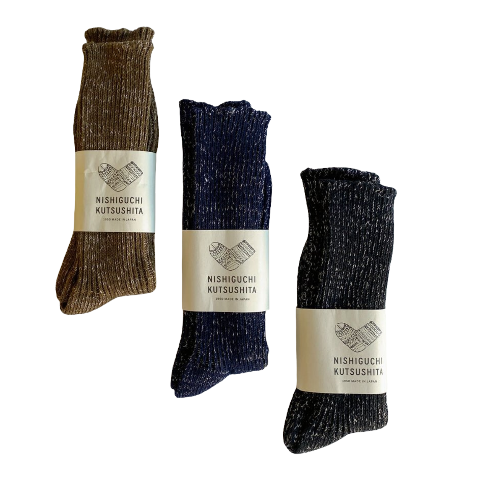 Nishiguchi Kutsushita Boston Hemp Cotton Socks