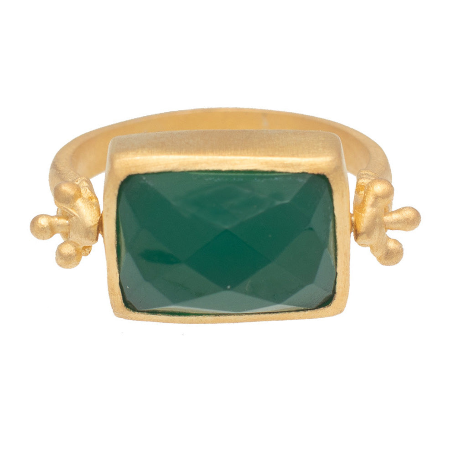 Rubyteva Green Onyx Kasbah Ring