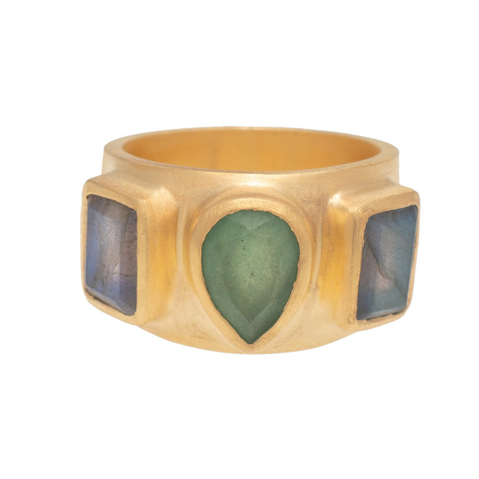 Rubyteva Green Aventurine Anokhi Ring