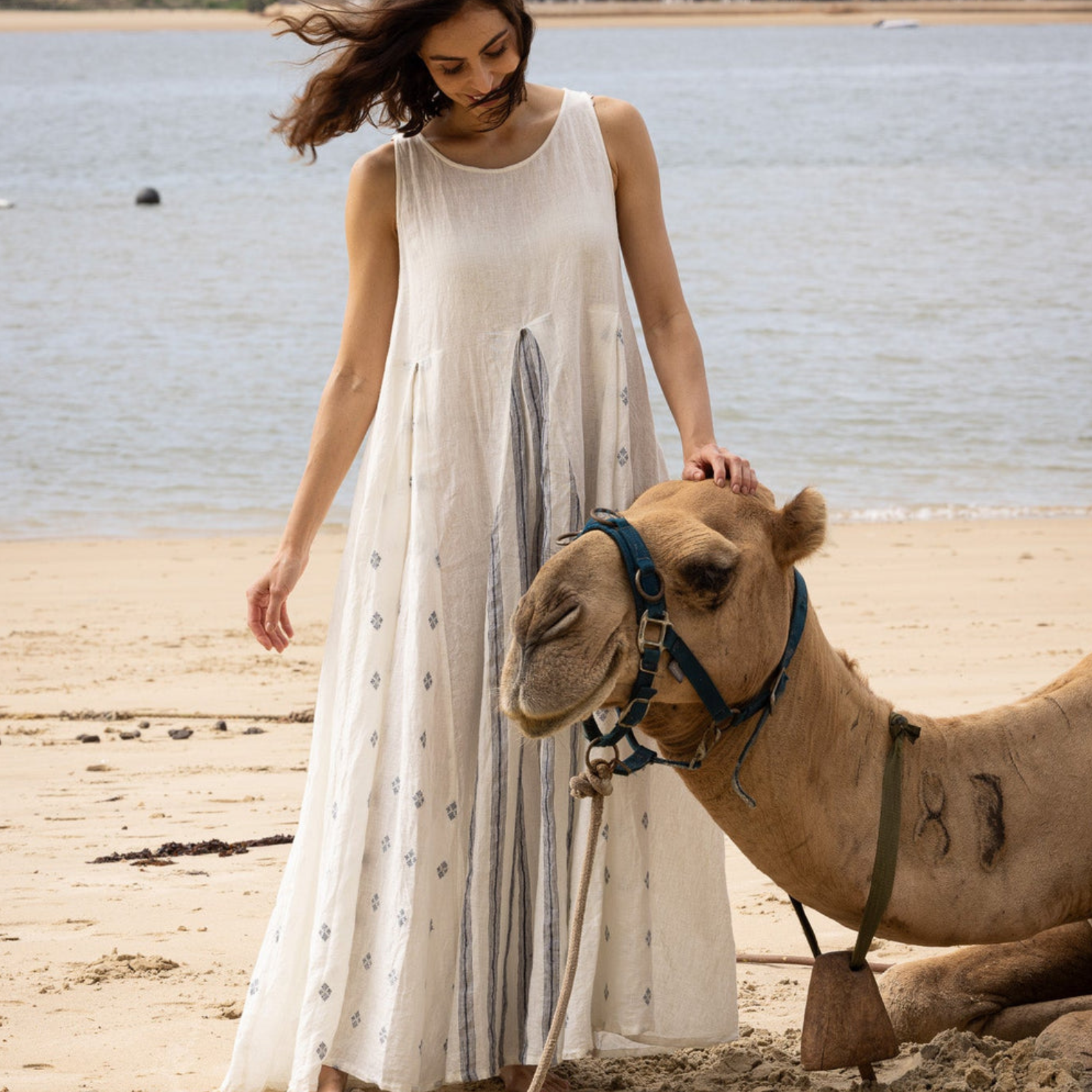 Meg By Design Inaya Linen Sleeveless Dress