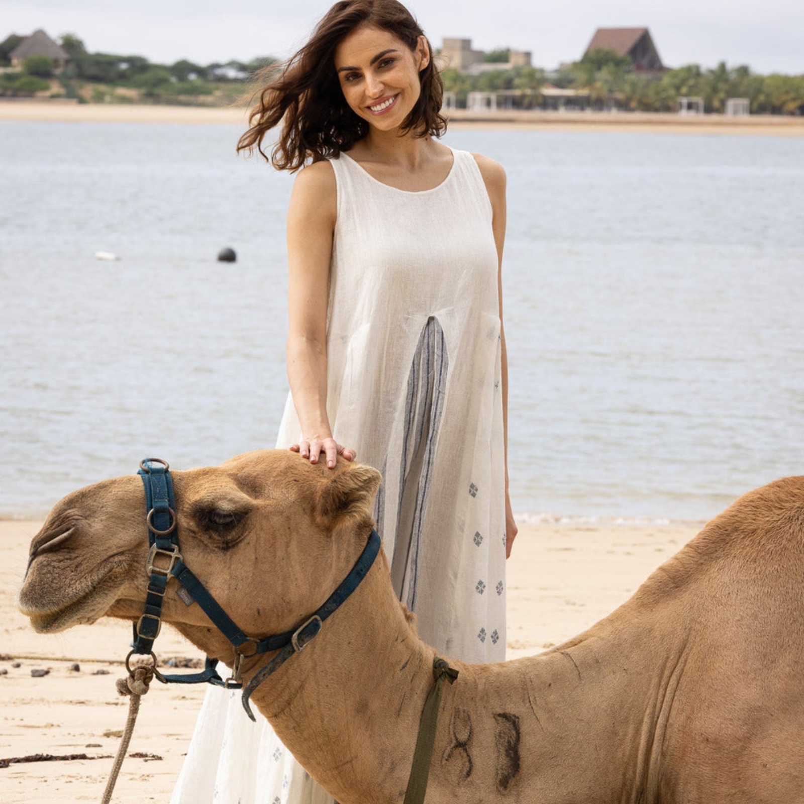 Meg By Design Inaya Linen Sleeveless Dress