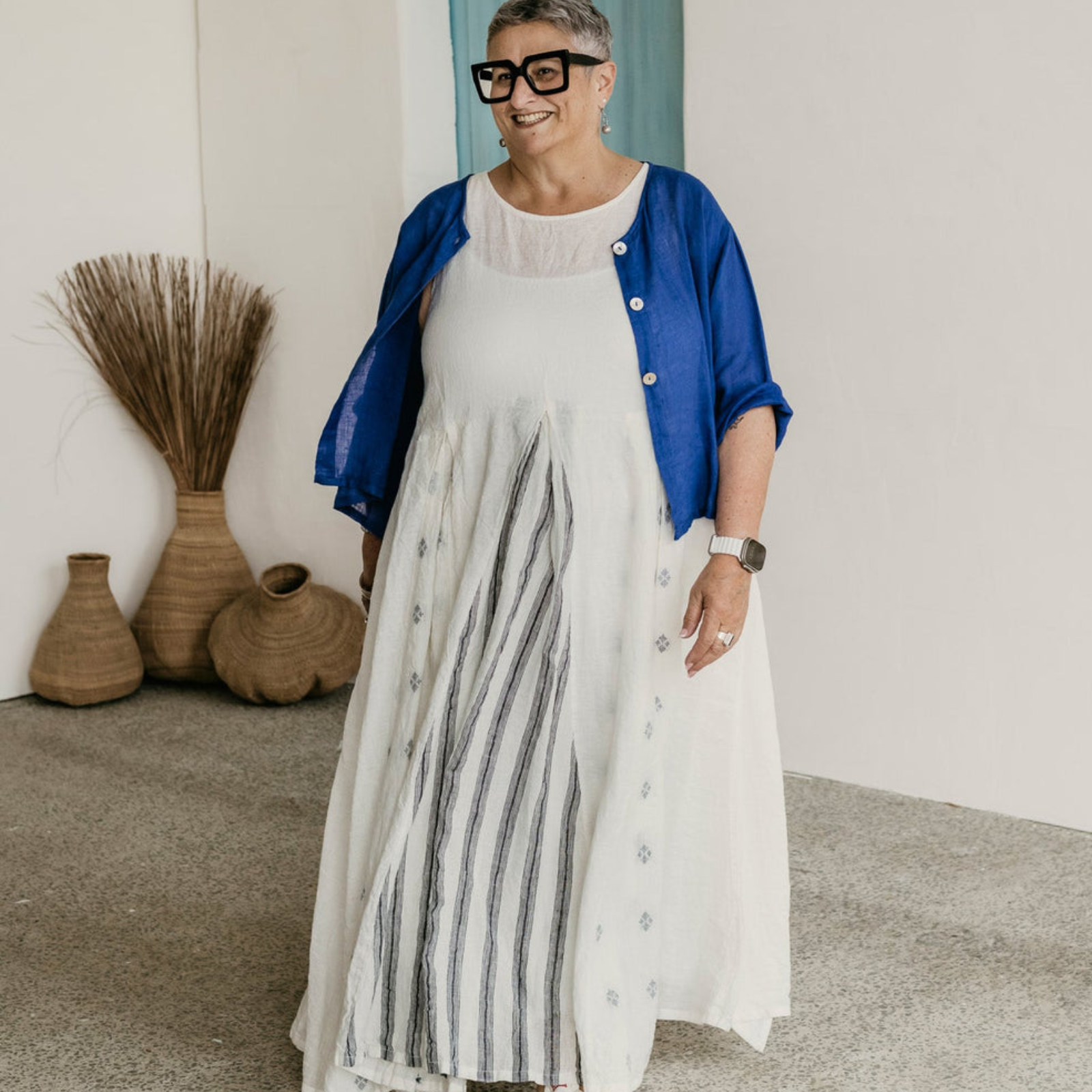 Meg By Design Inaya Linen Sleeveless Dress