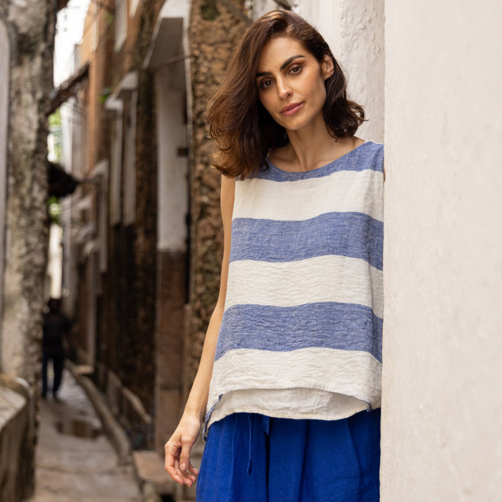 Meg by Design Taji Linen Top