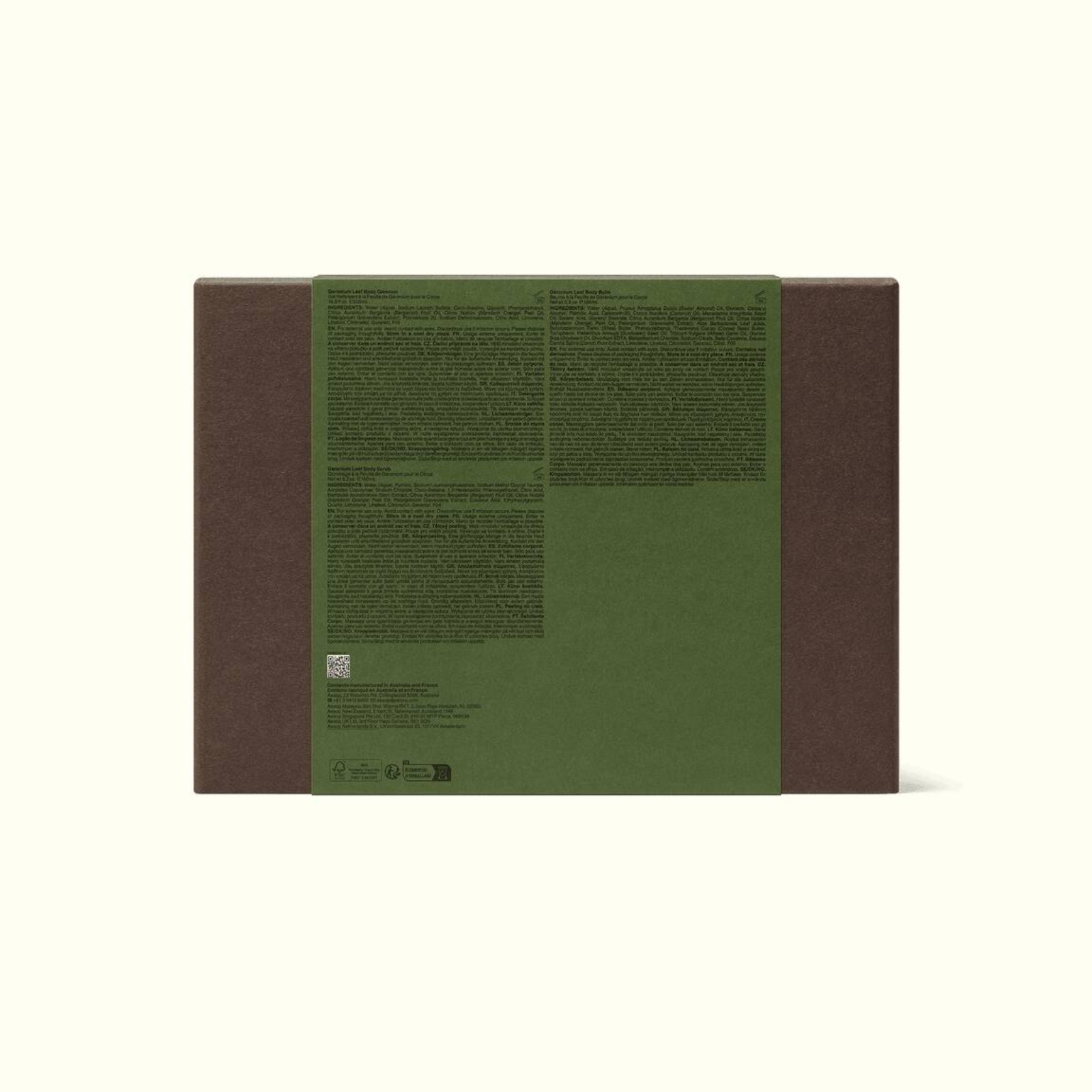 Aesop Party in the Greenhouse Geranium Leaf Trio Gift Kit