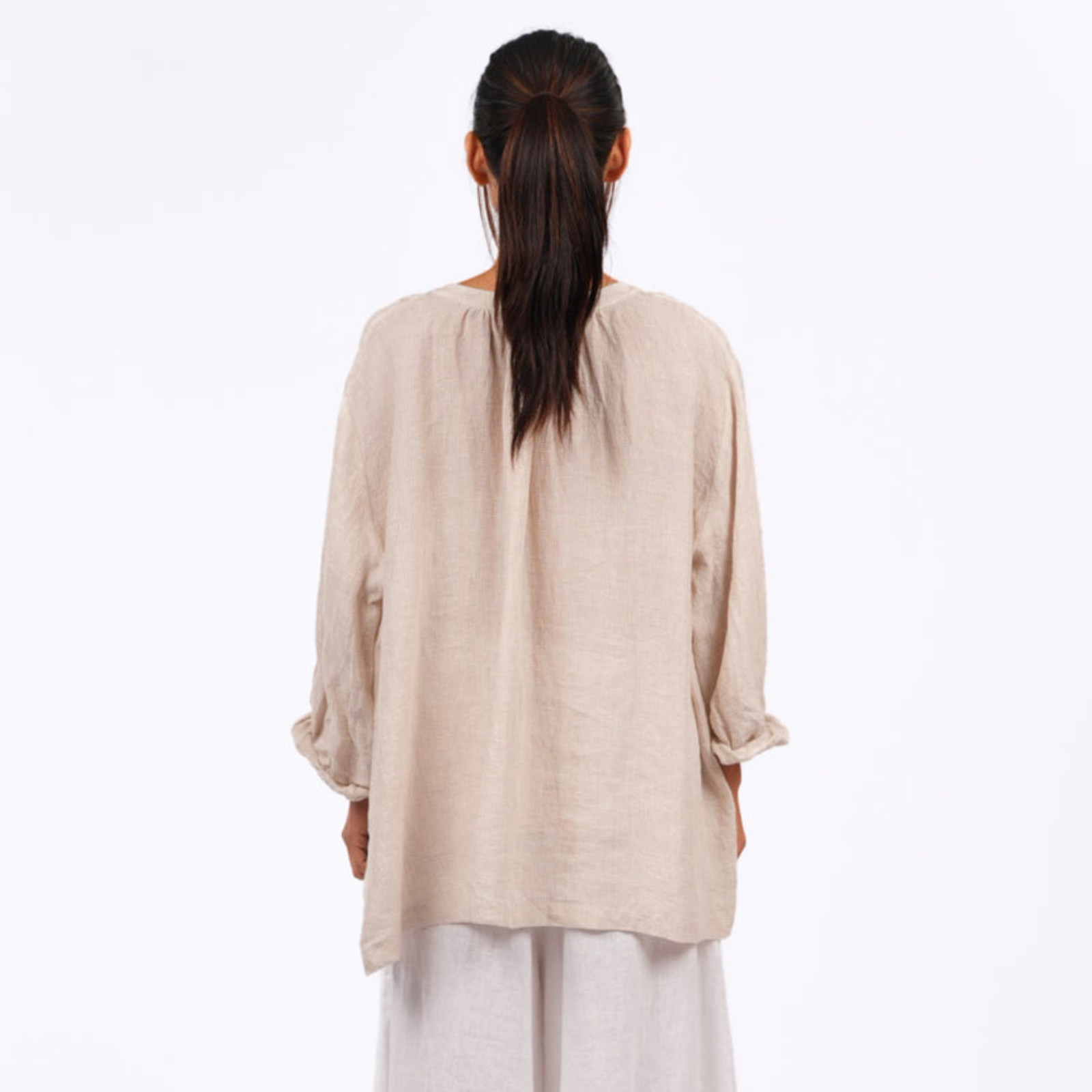 Montaigne Carmen Linen Top