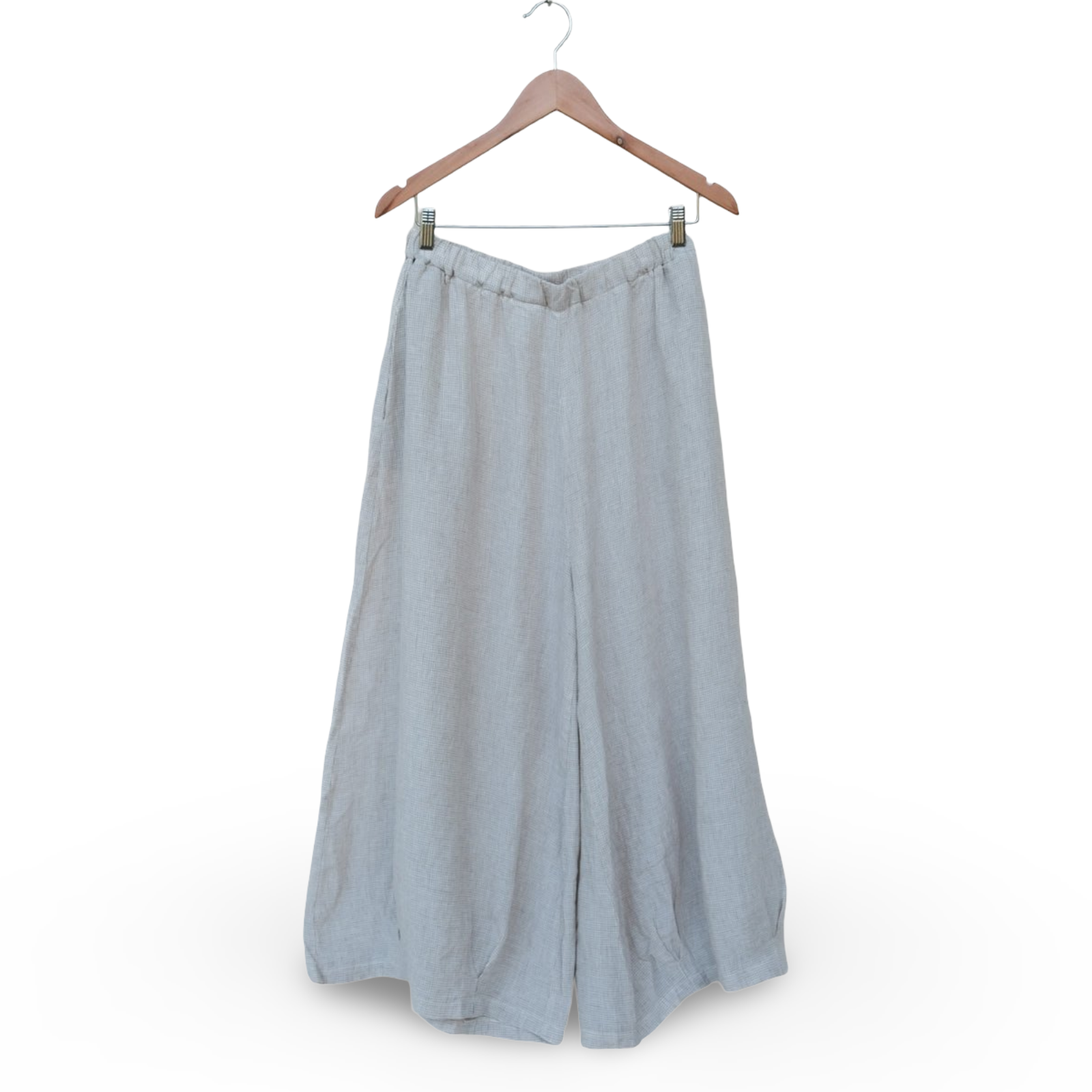 Montaigne Eadie Fine Houndstooth Linen Pants