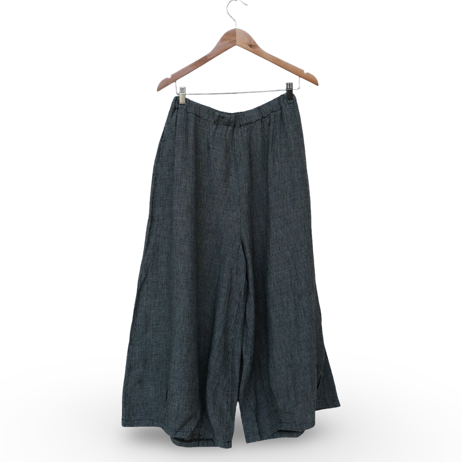 Montaigne Eadie Fine Houndstooth Linen Pants