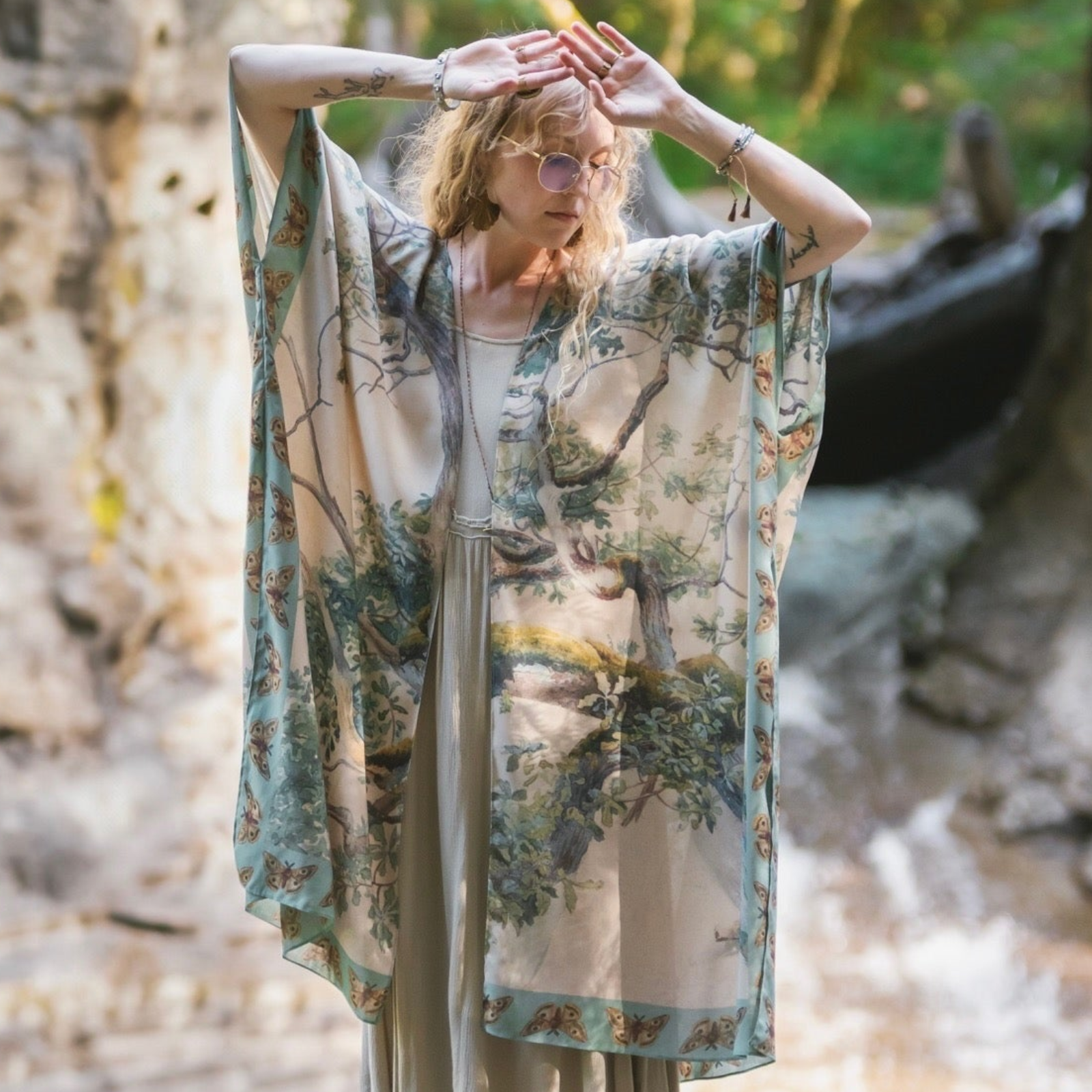 Market of Stars Mid Length Earth & Sky Goddess Kimono