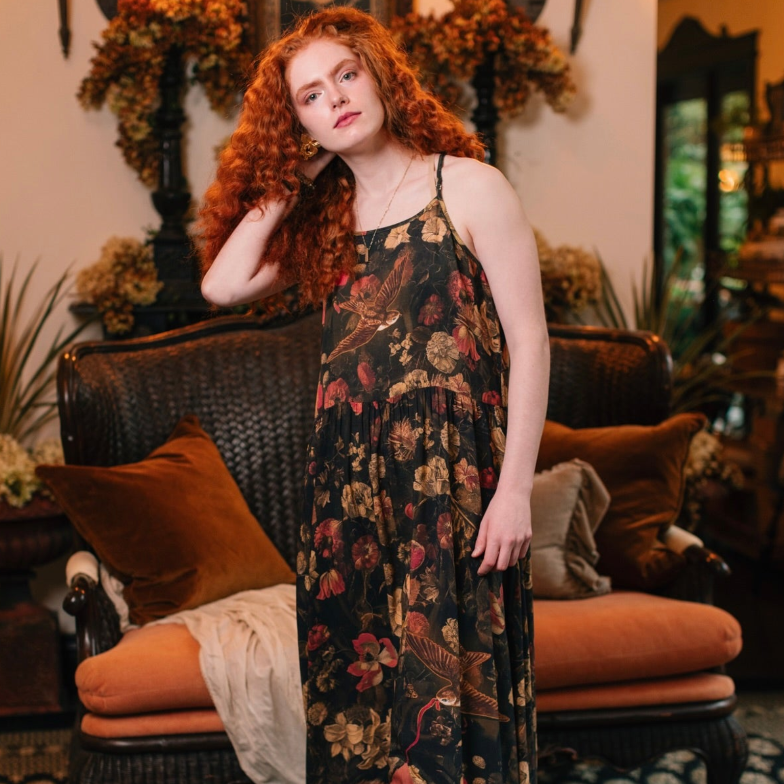 Market of Stars Heart of Gold Bohéme Long Maxi Slip Dress