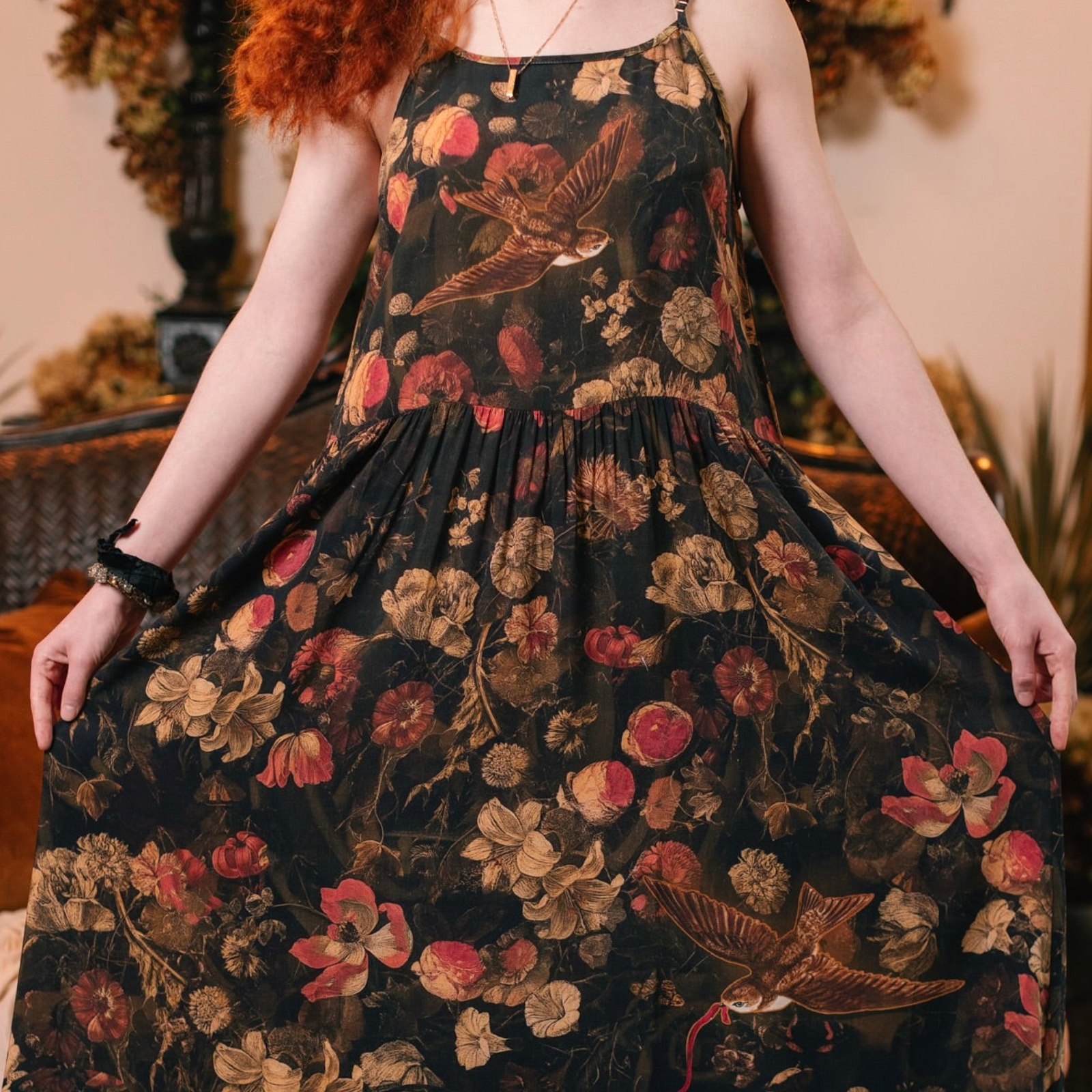 Market of Stars Heart of Gold Bohéme Long Maxi Slip Dress