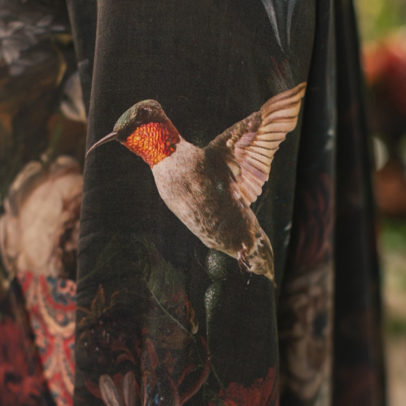 Market of Stars Flight of Fancy Hummingbird Artist Tunic Dress