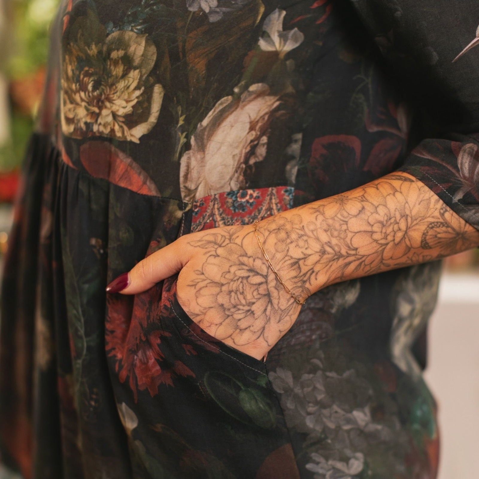 Market of Stars Flight of Fancy Hummingbird Artist Tunic Dress